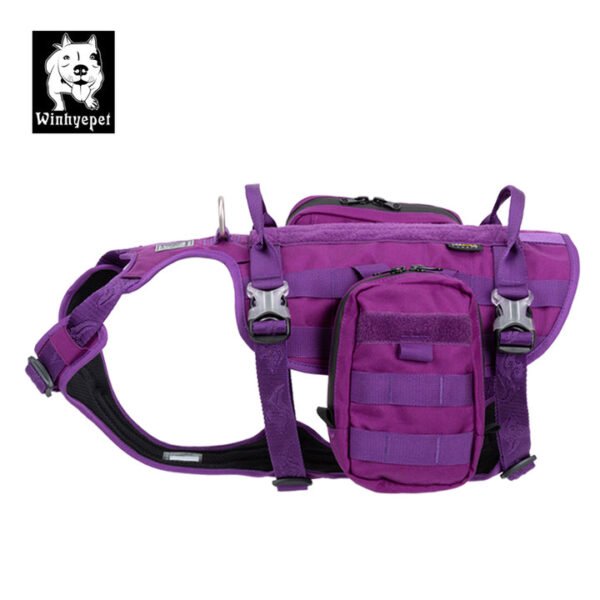 Whinhyepet Military Harness Purple XL - Image 2