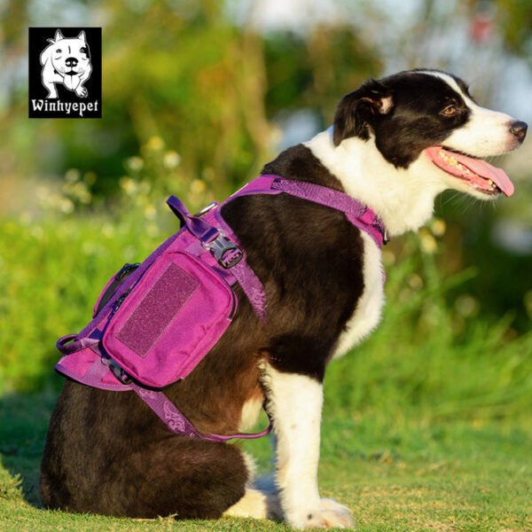 Whinhyepet Military Harness Purple XL - Image 3