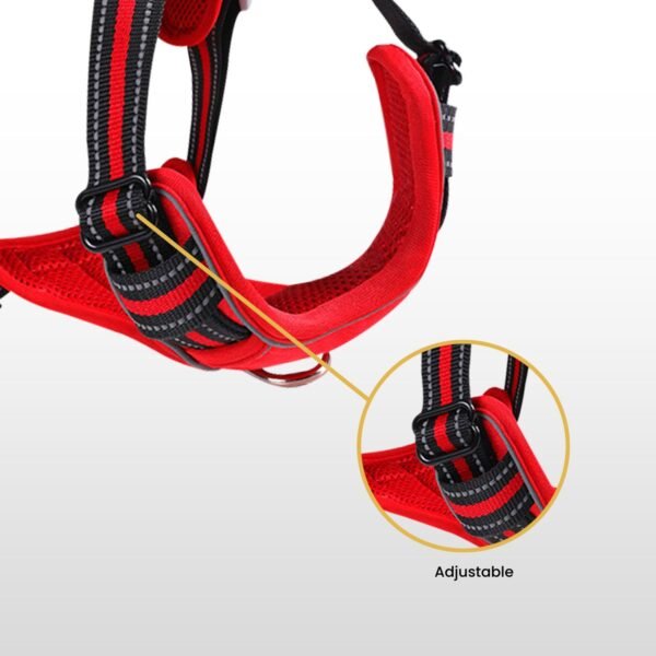 FLOOFI Dog Harness Vest M Size (Red) - Image 2