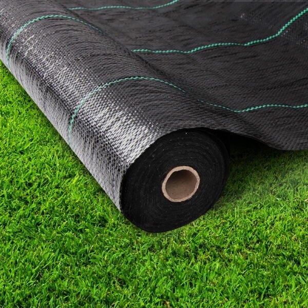 Instahut 1.83x30m Weed Mat Woven Fabric Weed Mat Control Matting Garden Plant - Image 7